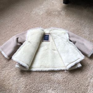 Faux Fur Suede Coat